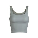 COTTON RIB TANK | MINERAL (TANKS, TOPS) LAYS FLAT ON A WHITE BACKGROUND | FLT @ | FOCUS: 0.0, 1.0, 0.9