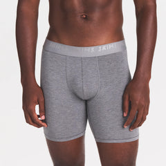 SKIMS STRETCH MENS 5" BOXER BRIEF 3-PACK | IRIS HEATHER MULTI ON A MODEL FRONT VIEW