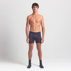 SKIMS STRETCH MENS 5" BOXER BRIEF 5-PACK | RAVEN CURRANT MULTI ON A MODEL FRONT VIEW @ | FOCUS: 0.0, 1.0, 0.9