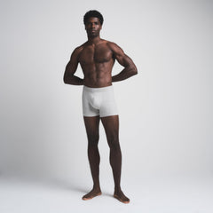 SKIMS COTTON MENS 3" BOXER BRIEF 5-PACK | HEATHER MULTI ON A MODEL FRONT VIEW | FOCUS: 0.0, 1.0, 0.9 | FOCUS: 0.0, 1.0, 0.9