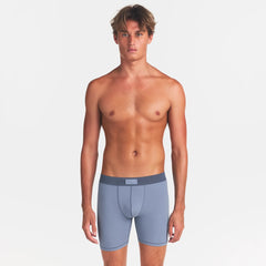 SKIMS COTTON MENS 5" BOXER BRIEF 5-PACK | ATMOSPHERE MULTI ON A MODEL FRONT VIEW