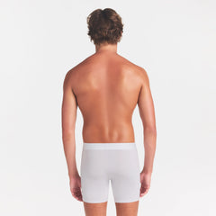 SKIMS STRETCH MENS 3" BOXER BRIEF | CHALK ON A MODEL BACK VIEW