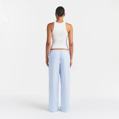 COTTON POPLIN SLEEP OVERSIZED PANT | MARINA MESH STRIPE ON A MODEL | FOCUS: 0.0, 1.0, 0.9