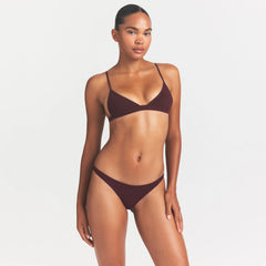 EVERYDAY COTTON TRIANGLE BRALETTE | CURRANT