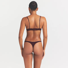 EVERYDAY COTTON UNLINED DEMI BRA | CURRANT ON MODEL @ | FOCUS: 0.0, 1.0, 0.9