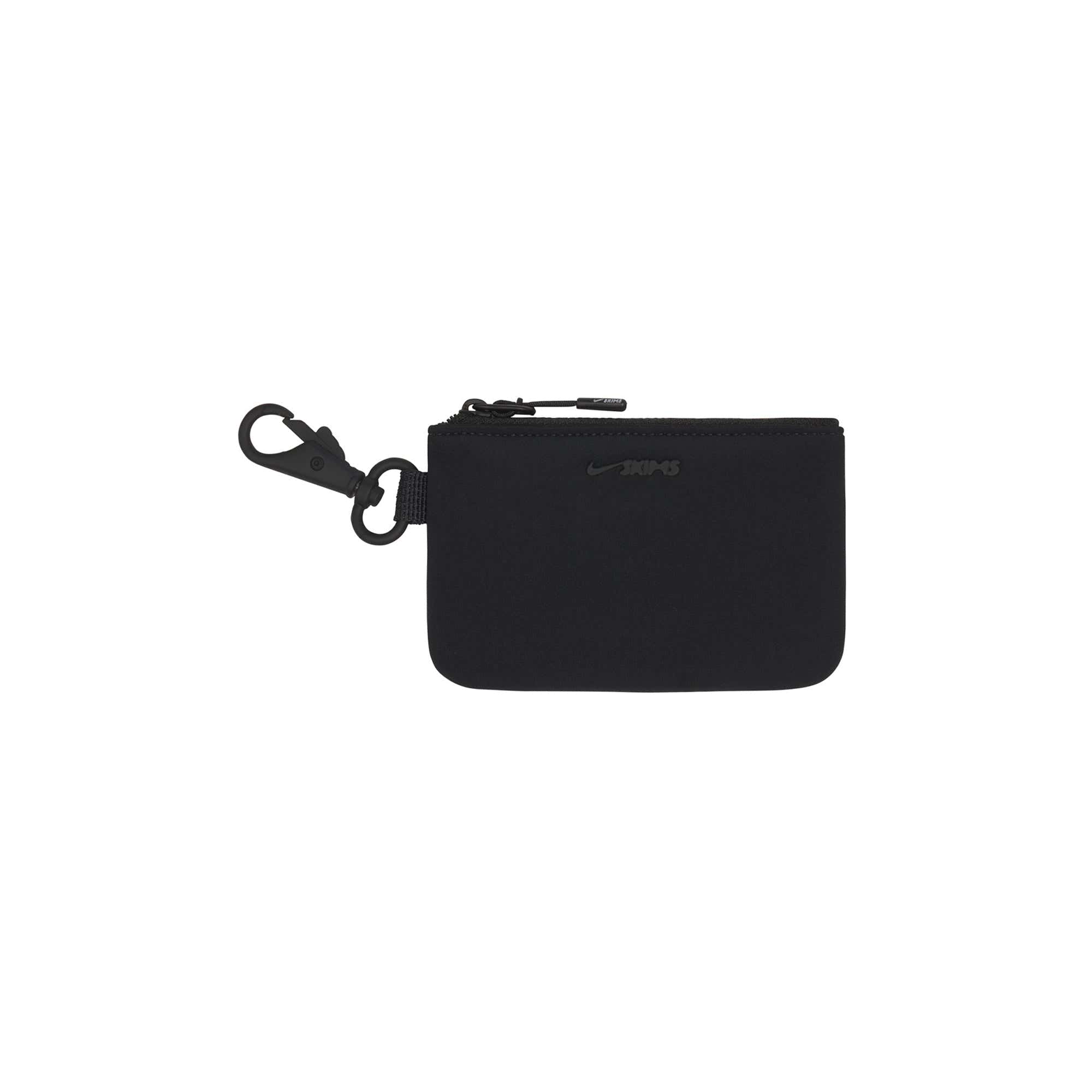 NikeSKIMS ACCESSORIES CLIPPABLE POUCH | OBSIDIAN & LAYS FLAT ON A WHITE BACKGROUND | FLT