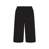 COTTON FLEECE LONG SHORT | ONYX & LAYS FLAT ON A WHITE BACKGROUND | FLT