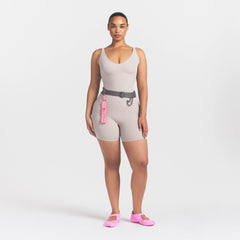 NikeSKIMS STUDIO STRETCH PLUNGE TANK | LINENON A MODEL FRONT