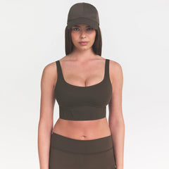NikeSKIMS ACCESSORIES CLUB CAP | DARK SEPIAON A MODEL