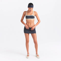 NikeSKIMS ACCESSORIES HEADBAND | DEEP ROYAL ON A MODEL FRONT VIEW @ | FOCUS: 0.0, 1.0, 0.9