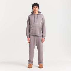 FLEECE LOUNGE MENS CLASSIC STRAIGHT LEG PANT | SHADOW ON A MODEL FRONT VIEW @ | FOCUS: 0.0, 1.0, 0.9