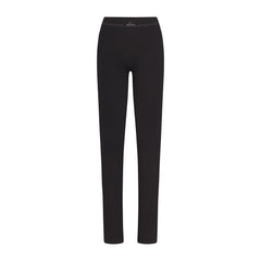 NikeSKIMS RIBBED SEAMLESS 34" STRAIGHT LEGGING | OBSIDIAN FLAT ON A WHITE BACKGROUND | FLT