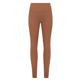 NikeSKIMS MATTE 29" LEGGING | CAROB BROWN FLAT ON A WHITE BACKGROUND | FLT