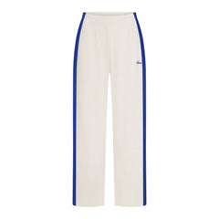 NikeSKIMS STRETCH KNIT WIDE LEG PANT | NSKM ACTV IVORY/NSKM COBALT FLAT ON A WHITE BACKGROUND | FLT@ | FOCUS: 0.0, 1.0, 0.9