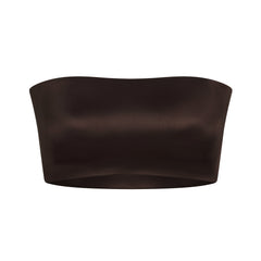 NikeSKIMS SATIN SHINE BANDEAU BRA | NSKM PHOENIX FLAT ON A WHITE BACKGROUND | FLT