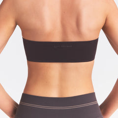 NikeSKIMS SATIN SHINE BANDEAU BRA | PHOENIX ON A MODEL SIDE VIEW @ | FOCUS: 0.0, 1.0, 0.9