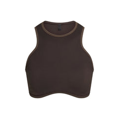 NikeSKIMS RIBBED SEAMLESS RACER FRONT BRA | PHOENIX FLAT ON A WHITE BACKGROUND | FLT