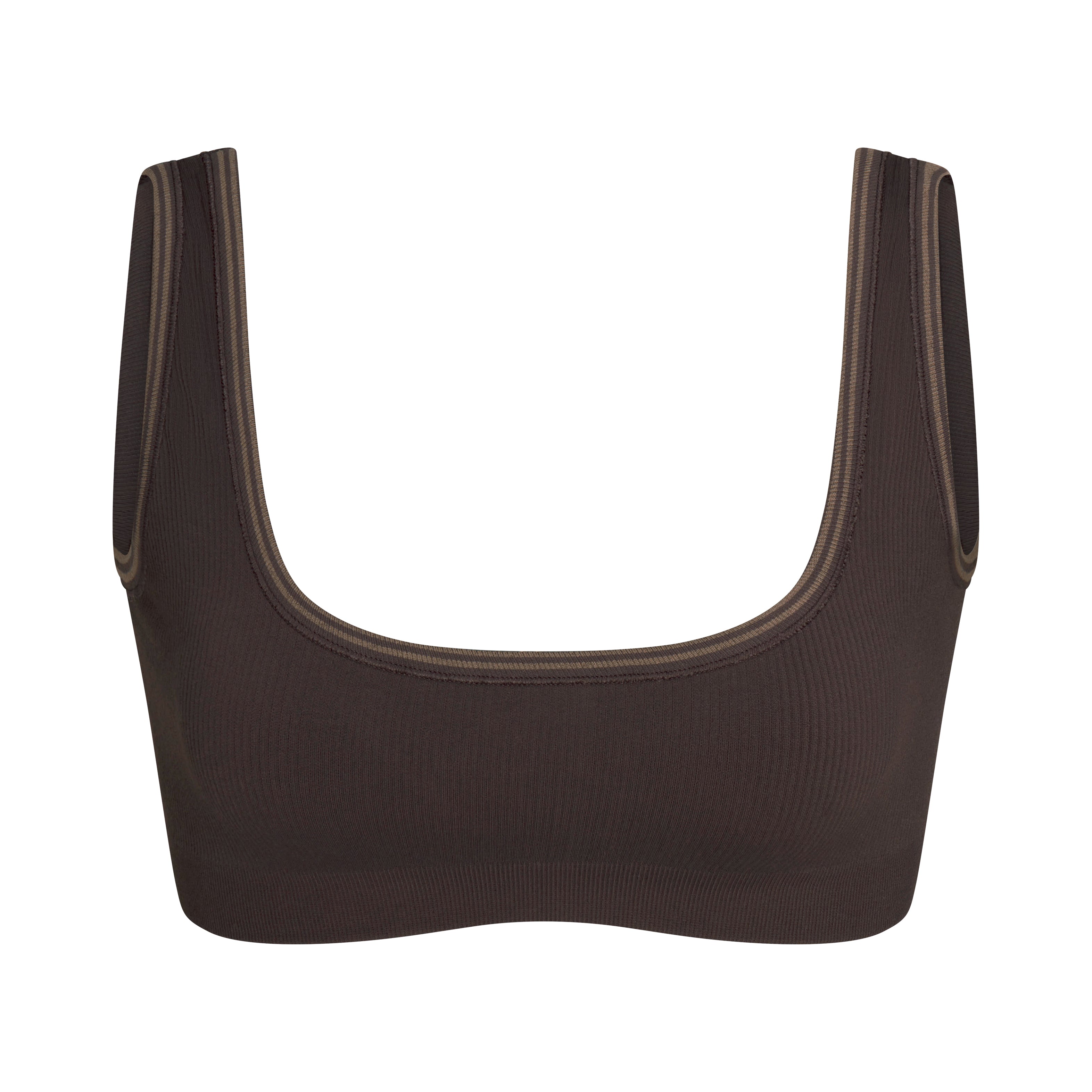 NikeSKIMS RIBBED SEAMLESS MICRO SCOOP BRA | PHOENIX FLAT ON A WHITE BACKGROUND | FLT