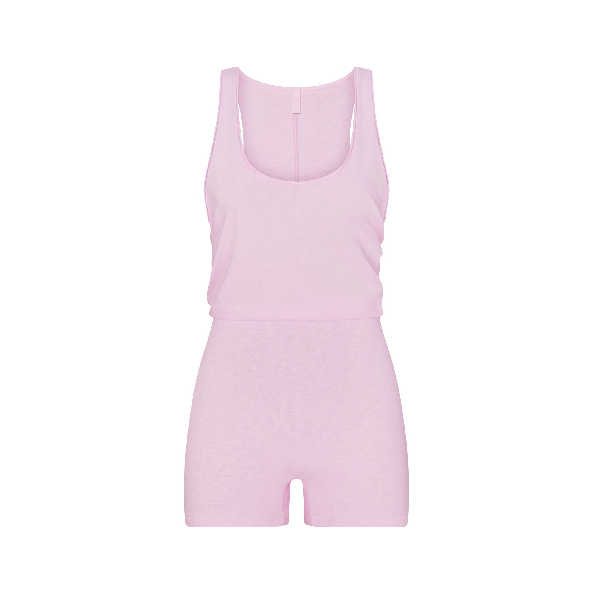 WORN IN JERSEY HEART ONESIE | BABY PINK FLAT ON A WHITE BACKGROUND | FLT