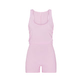 WORN IN JERSEY HEART ONESIE | BABY PINK FLAT ON A WHITE BACKGROUND | FLT