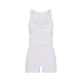 WORN IN JERSEY HEART ONESIE | SNOW FLAT ON A WHITE BACKGROUND | FLT