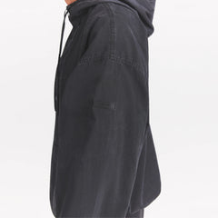 WOVEN MENS ANORAK | ONYX ON A MODEL SIDE VIEW @ | FOCUS: 0.0, 1.0, 0.9