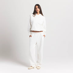 COTTON FLEECE CLASSIC HOODIE | MARBLE ON A MODEL FRONT VIEW S | FOCUS: 0.0, 1.0, 0.9