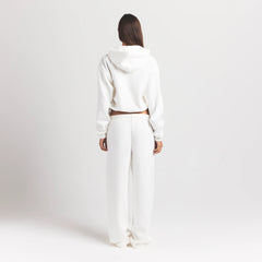 COTTON FLEECE CLASSIC HOODIE | MARBLE ON A MODEL BACK VIEW S | FOCUS: 0.0, 1.0, 0.9