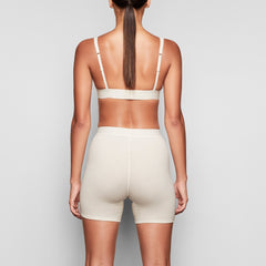 COTTON RIB BOXER WORN BY A MODEL IN BACK VIEW