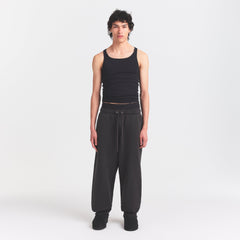 HEAVYWEIGHT FLEECE MENS JOGGER | WASHED ONYX ON A MODEL FRONT VIEW @ | FOCUS: 0.0, 1.0, 0.9