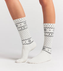 COZY LITE SOCK | MARBLE HEART FAIR ISLE ADDITIONAL FABRIC DETAILS