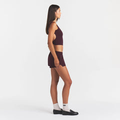 COTTON JERSEY TIE BACK TANK | CURRANT ON A MODEL | FOCUS: 0.0, 1.0, 0.9