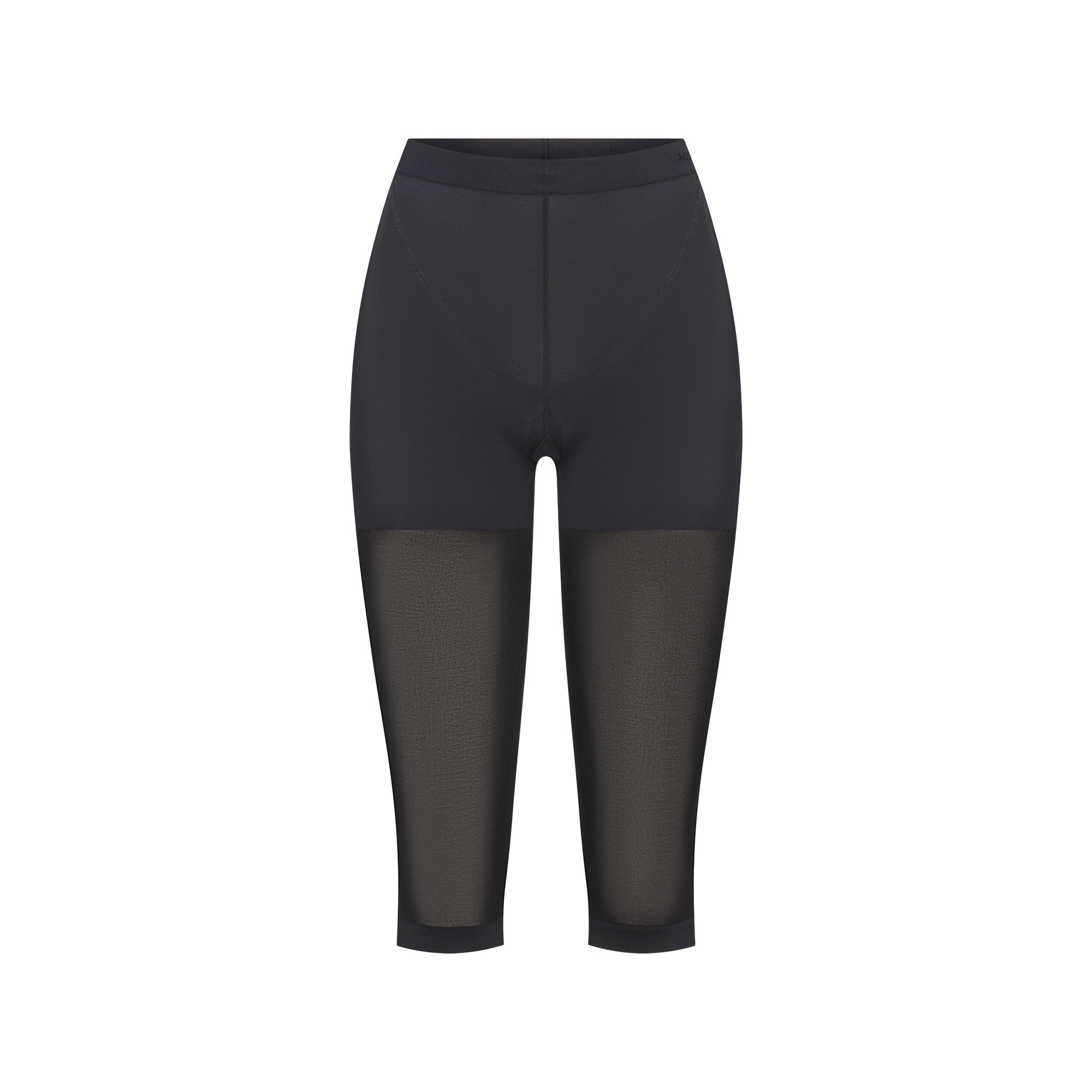 HOSIERY SHAPING CAPRI TIGHTS | ONYX (HOSIERY) FLAT ON A WHITE BACKGROUND | FLT