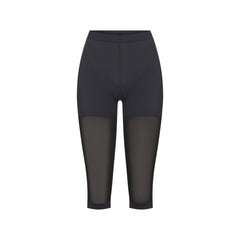 HOSIERY SHAPING CAPRI TIGHTS | ONYX (HOSIERY) FLAT ON A WHITE BACKGROUND | FLT
