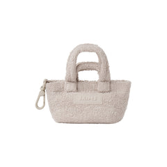 TERRY MICRO TOTE KEYCHAIN | STONE & LAYS FLAT ON A WHITE BACKGROUND