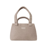 TERRY COVER UPS MINI BEACH TOTE | STONE FLAT ON A WHITE BACKGROUND
