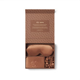 SLIP X SKIMS PURE SILK SIGNATURE GIFT SET | SIENNA FLAT ON A WHITE BACKGROUND | FLT