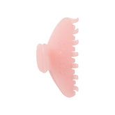 GETTING READY ACCESSORIES EMBOSSED LOGO CLAW CLIP | PEONY FLAT ON A WHITE BACKGROUND | FLT