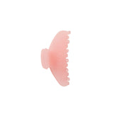 GETTING READY ACCESSORIES EMBOSSED LOGO MINI CLAW CLIP | PEONY FLAT ON A WHITE BACKGROUND | FLT