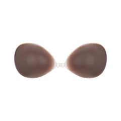 SKIMS STICKY BRA | COCOA LAYS FLAT ON A WHITE BACKGROUND | FLT