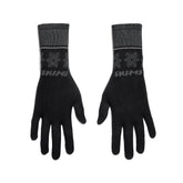 SKIMS FIRST LAYERS GLOVES | OBSIDIAN WINTER FAIR ISLE FLAT ON A WHITE BACKGROUND | FLT