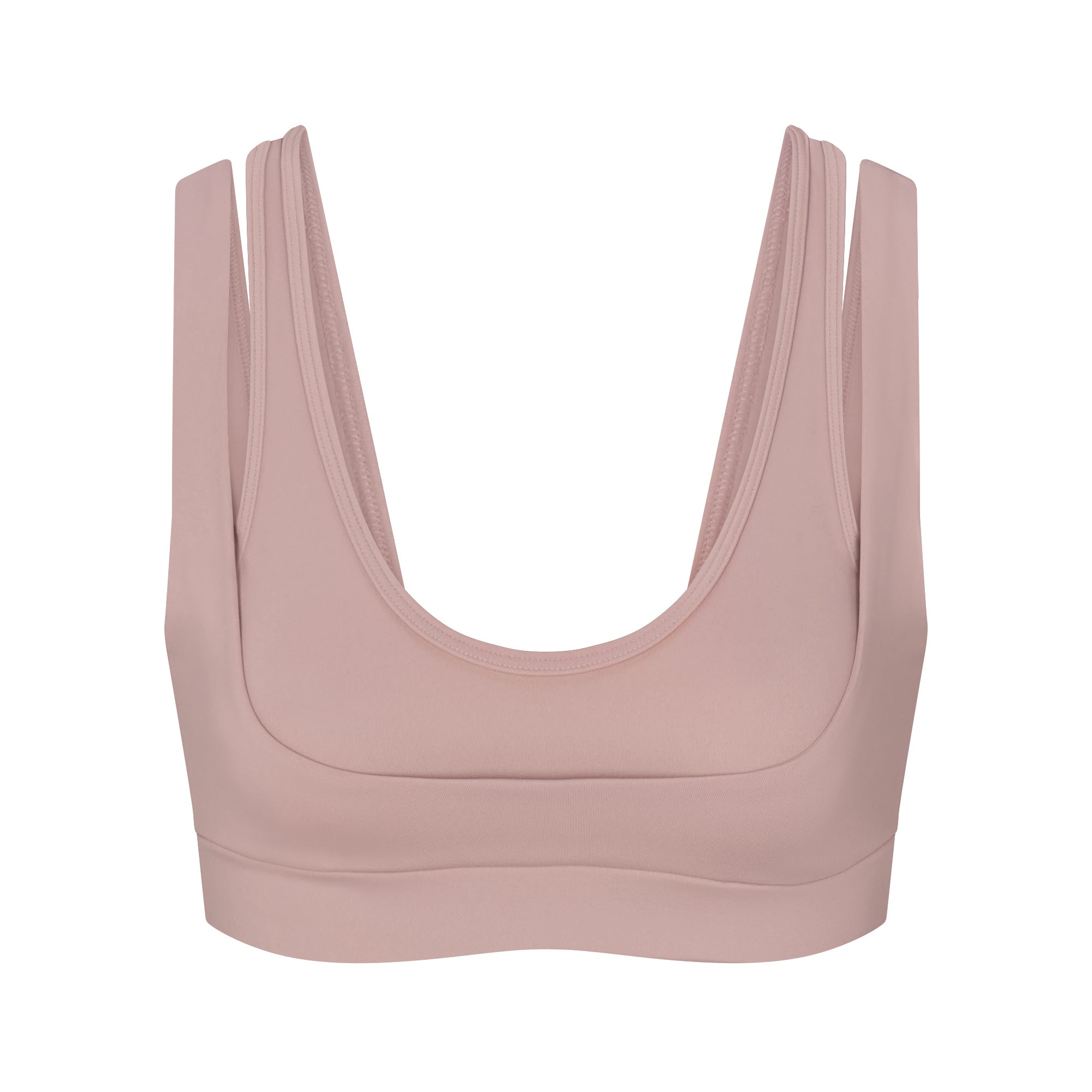 NikeSKIMS MATTE DOUBLE STRAP SCOOP BRA | HIMALAYAN FLAT ON A WHITE BACKGROUND | FLT