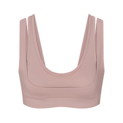 NikeSKIMS MATTE DOUBLE STRAP SCOOP BRA | HIMALAYAN FLAT ON A WHITE BACKGROUND | FLT