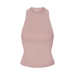NikeSKIMS MATTE MOCK NECK RACER TANK | HIMALAYAN FLAT ON A WHITE BACKGROUND | FLT
