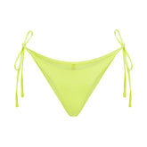 SIGNATURE SWIM DIPPED TIE BIKINI BOTTOM | SPHENE LAYS FLAT ON A WHITE BACKGROUND | FLT