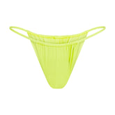 SIGNATURE SWIM STRING BIKINI BOTTOM | SPHENE LAYS FLAT ON A WHITE BACKGROUND | FLT