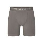 SKIMS STRETCH MENS 5" BOXER BRIEF | GUNMETAL (MENS BOXERS, MENS UNDERWEAR) LAYS FLAT ON A WHITE BACKGROUND | FLT