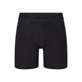 SKIMS STRETCH MENS 5" BOXER BRIEF | OBSIDIAN (MENS BOXERS, MENS UNDERWEAR) LAYS FLAT ON A WHITE BACKGROUND | FLT