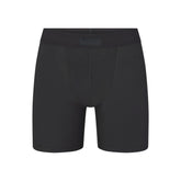 SKIMS COTTON MENS 5" BOXER BRIEF | ONYX (MENS BOXERS, MENS UNDERWEAR) LAYS FLAT ON A WHITE BACKGROUND | FLT