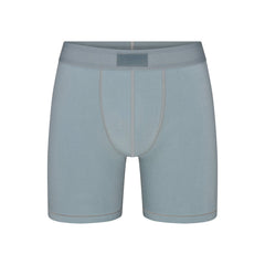 SKIMS COTTON MENS 5" BOXER BRIEF | SKY FLAT ON A WHITE BACKGROUND | FLT